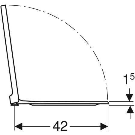 500.833.01.1 Сиденье для унитаза Geberit Xeno² Geberit  - Вид №4