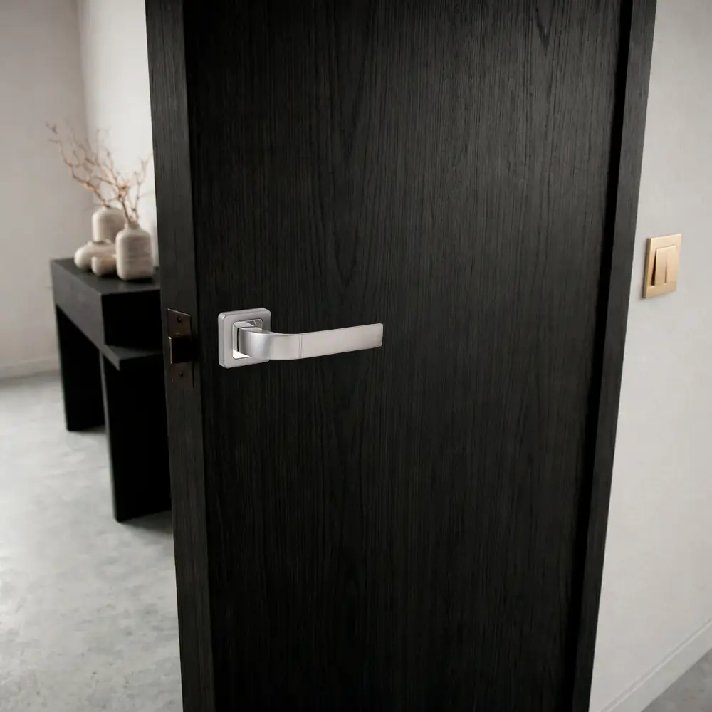 Дверная ручка на розетке Armex H-22104-A без запирания цвет графит STLM-2163361 - Вид №6