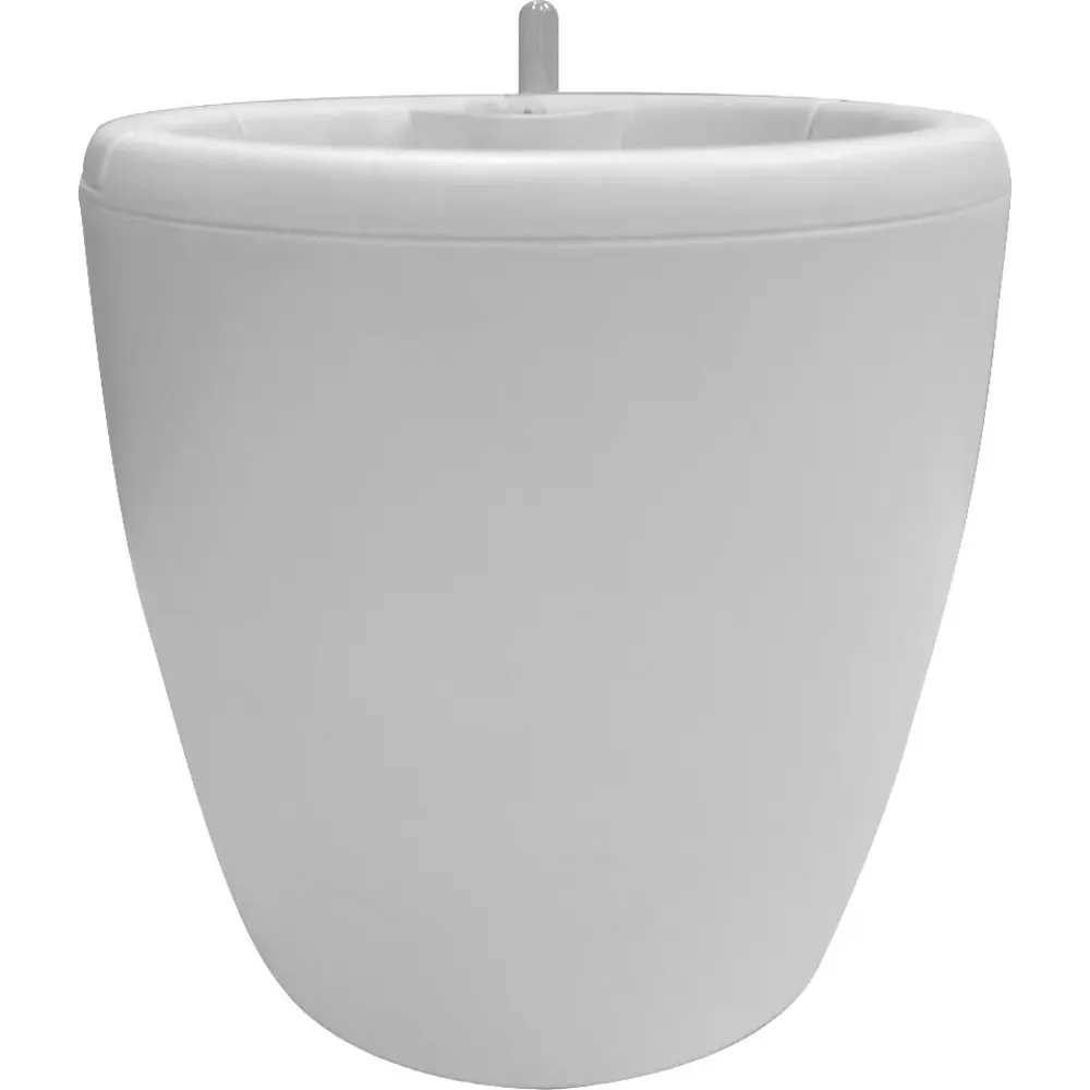 Горшок цветочный с автополивом Ingreen ø21 h23.6 см v5 л с автополивом пластик белый Munchen STLM-2151713 - Вид №5