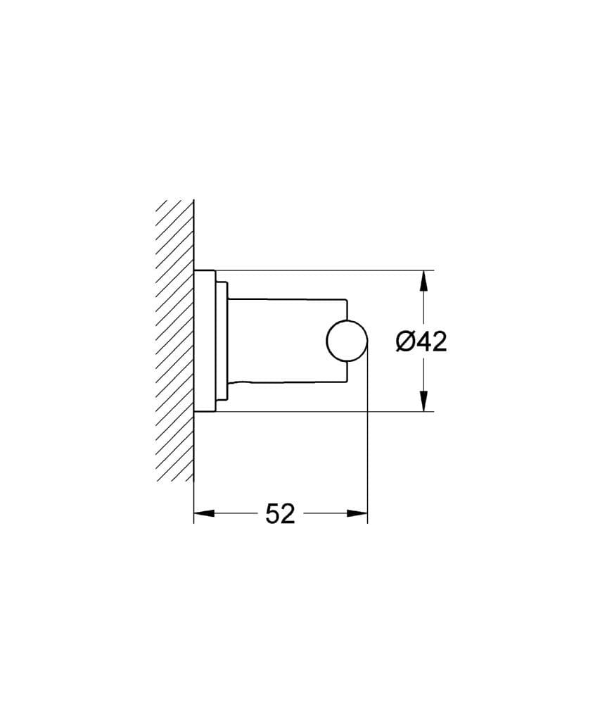 Металлический крючок для халата / держатель для полотенец Grohe Атриум ARCH-00126010 - Вид №5