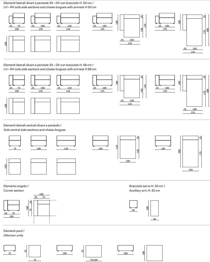 Модульный диван Novamobili Avenue ARCH-00078589 - Вид №12