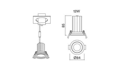Алюминиевый круглый поворотный утопленный прожектор In Stock Her ARCH-00102661 - Вид №2