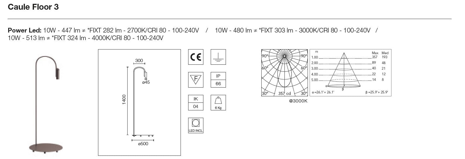Напольная лампа из нержавеющей стали Flos Outdoor Collection-пол ARCH-00151071 - Вид №11