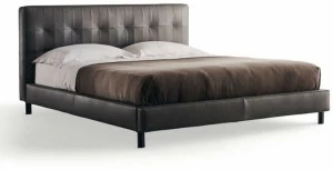 Molteni & C. Двуспальная кровать в коже Anton