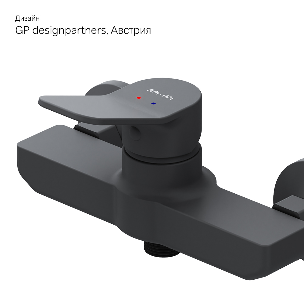F85A20022 смеситель для душа черный шт. AM.PM X-Joy  - Вид №8