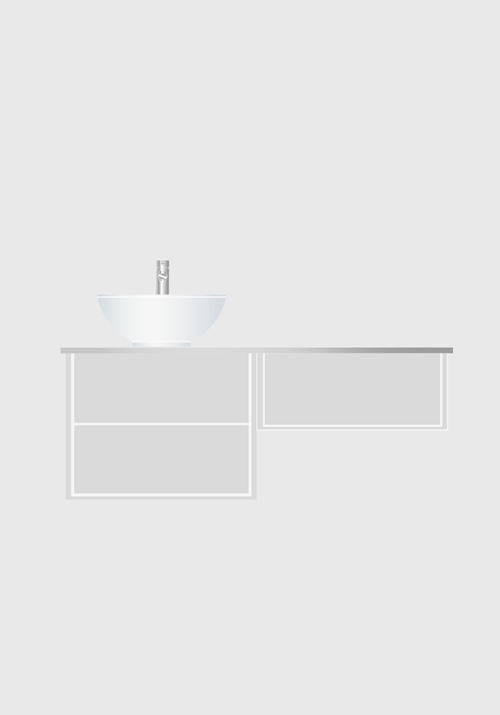 1590203 Шкаф Для Умывальника Edge 1200600 M 600 Модуль Белый Hafa Белый 