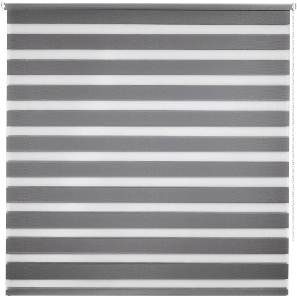 Штора рулонная день-ночь Silver 140x175 см серая 82614489 STLM-2085289 Santreyd Д/Н SILVER