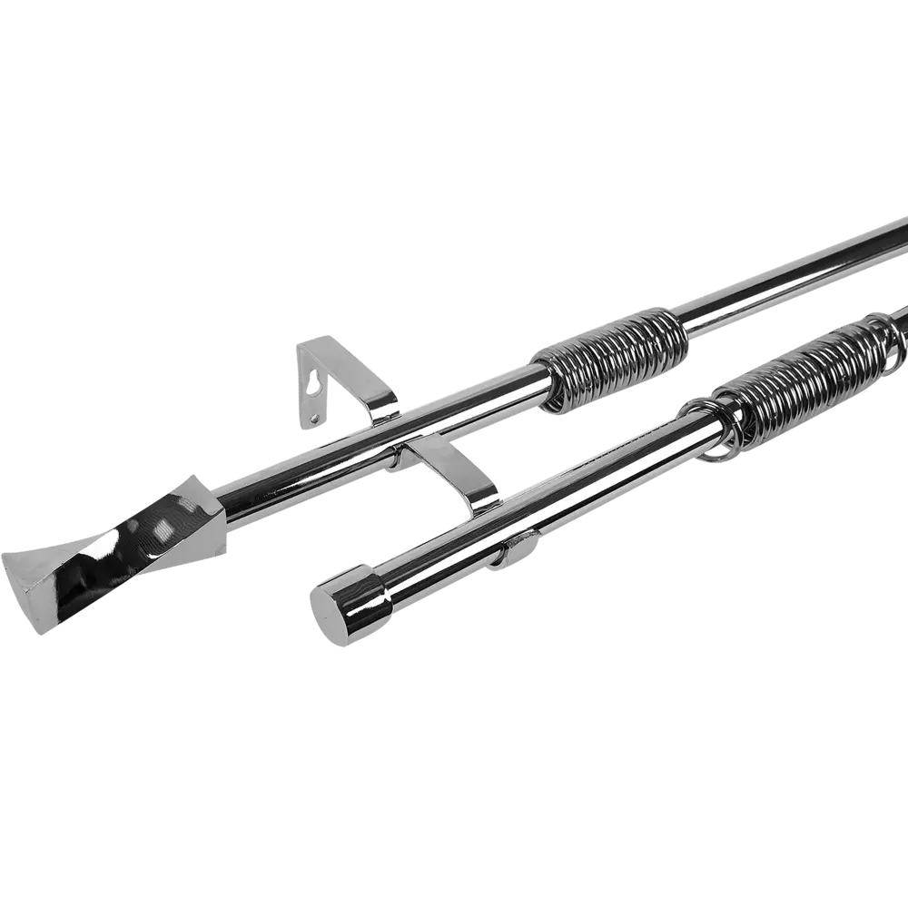Карниз двухрядный Вихрь раздвижной 160-300 см цвет хром 18593570 STLM-2078958 INSPIRE 