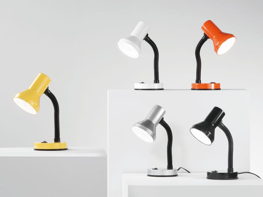 Пластиковая и металлическая настольная лампа с гибкой рукояткой Fan Europe Lighting дизайн окружающего света ARCH-00077287