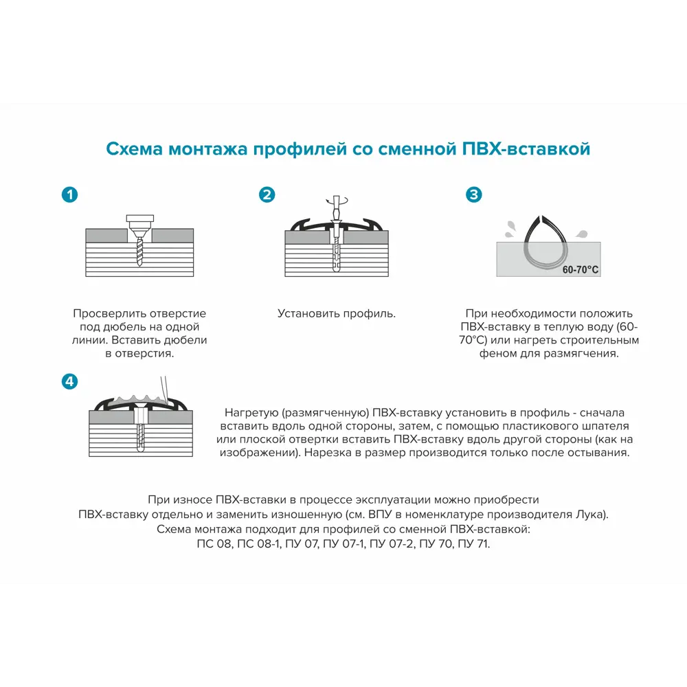 ALPROFI Противоскользящий профиль для ступеней 270 см с ТЭП вставкой 89377891 STLM-1484573 - Вид №2