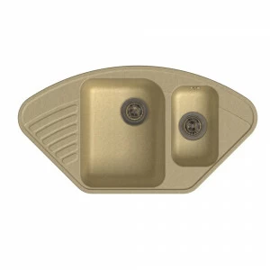 RQ987 бежевый Мойка кухонная прямоугольная Raiber