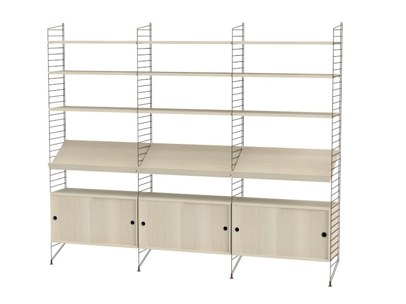 Секционный книжный шкаф из стали с порошковым покрытием String Furniture LIVING ROOM G ARCH-00113877 - Вид №10