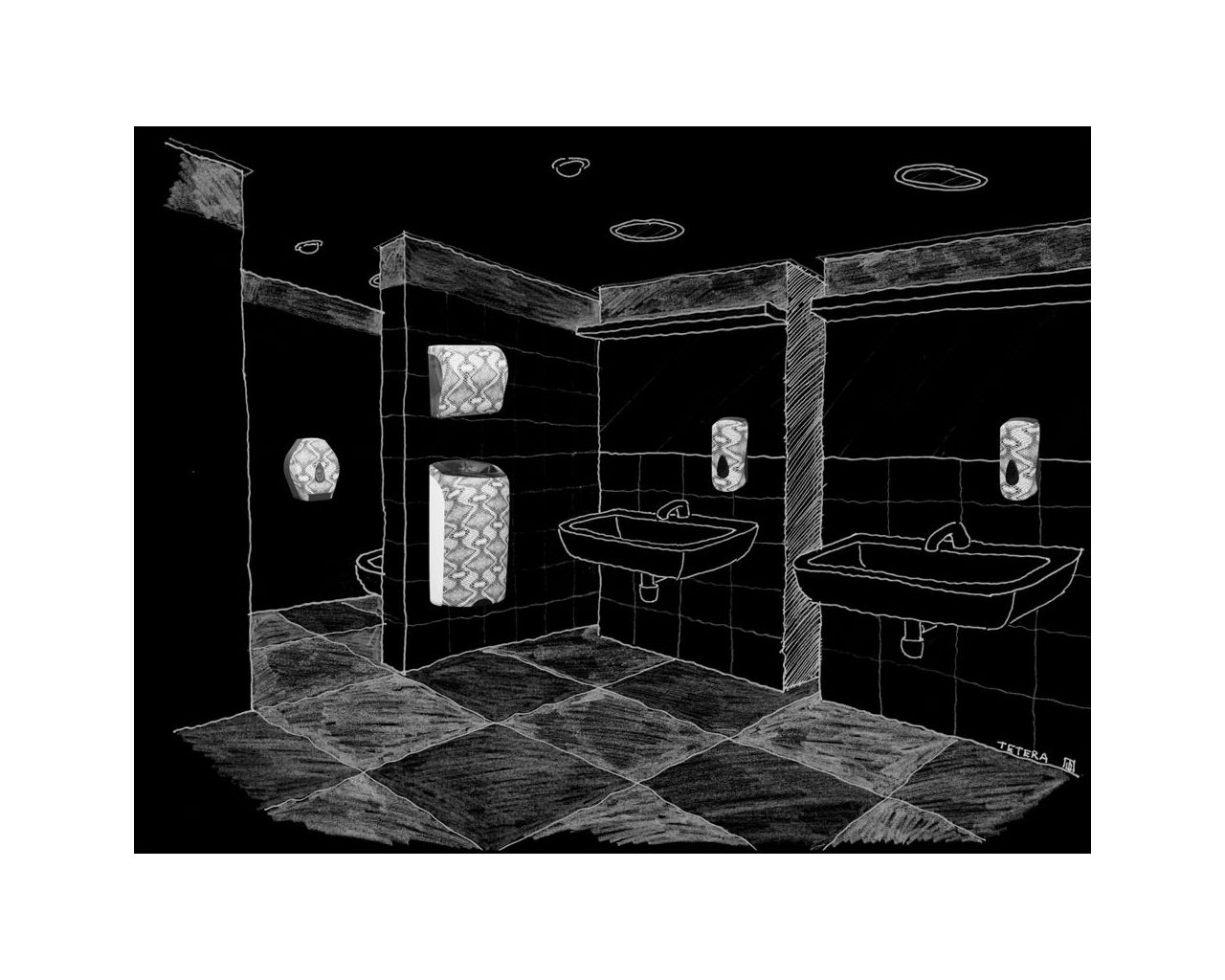 CUH312 UNIQUE SOLID CUT LUXURY LINE механический диспенсер для полотенец Merida  - Вид №1