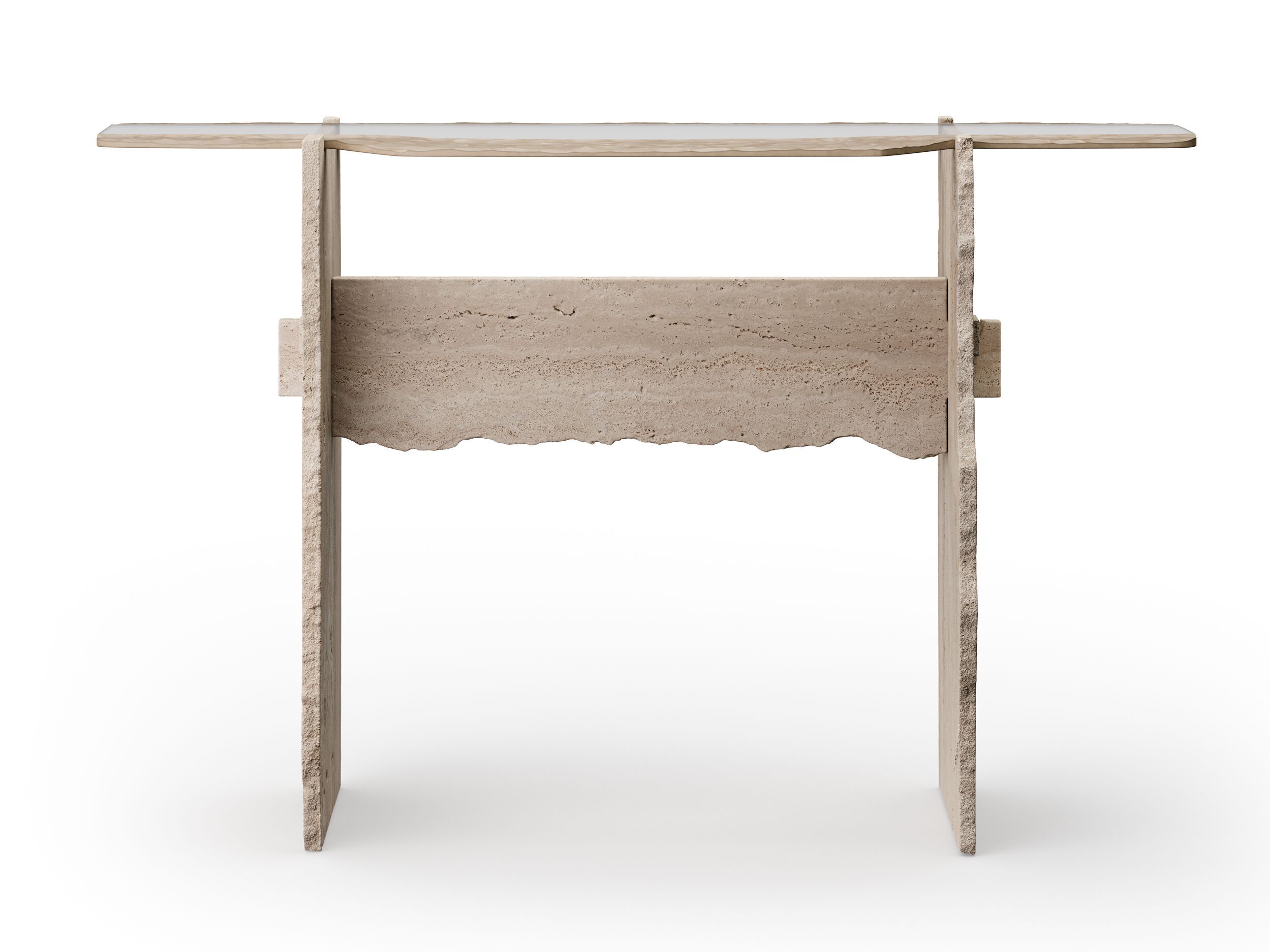 Травертин и стеклянная консоль ARTE VENEZIANA пещера ARCH-00078015 - Вид №1