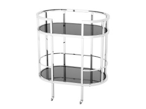 Тележка из нержавеющей стали и стекла