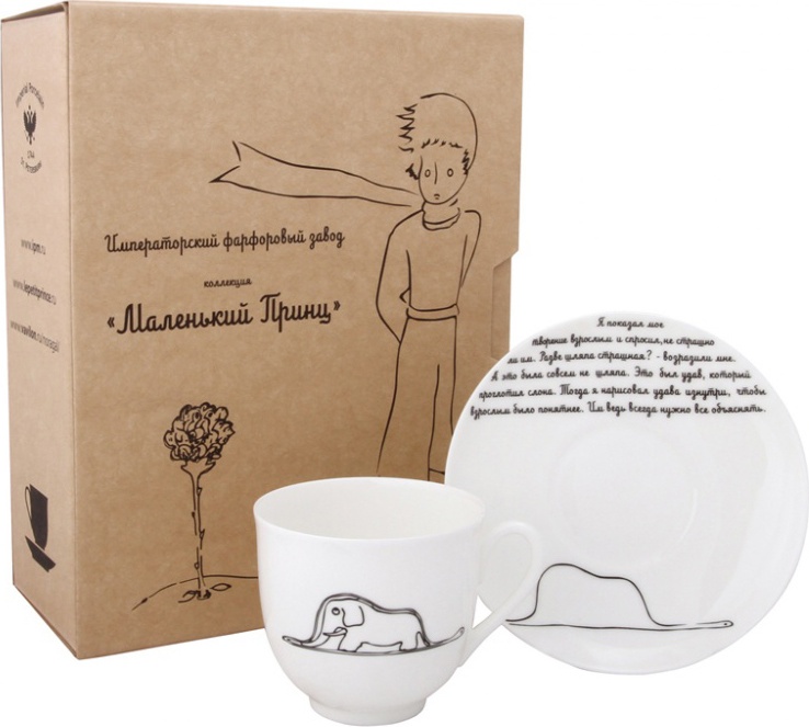 10611140 Императорский фарфоровый завод Набор подарочный "Слон" "Ландыш 2" Фарфор костяной 