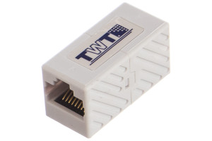 16102007 Соединитель 2-х портов RJ-45, неэкранированный, категории 6 CP45UTP6 TWT