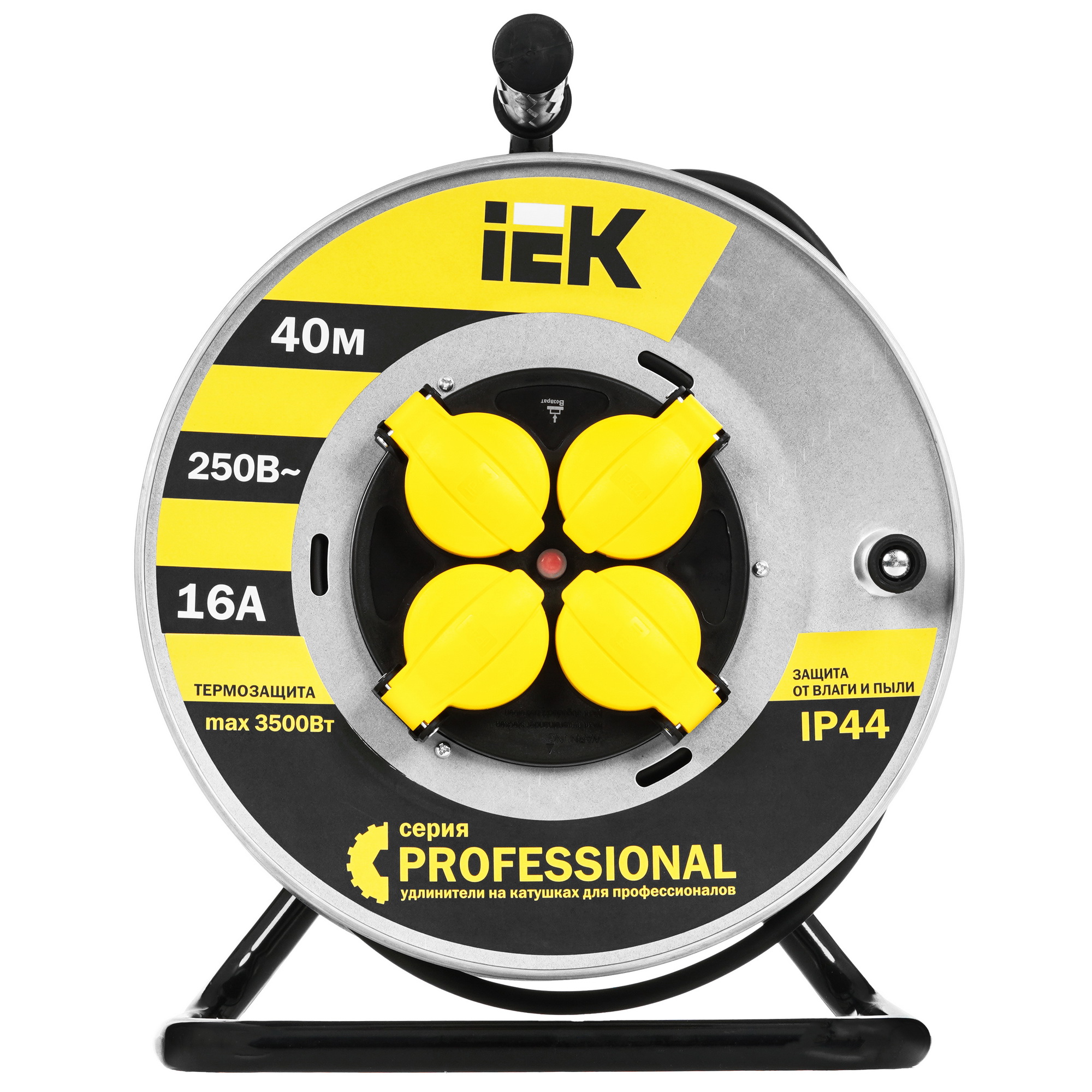 Удлинитель силовой IEK УК40 черный 9110687 STDN-0145142 - Вид №3