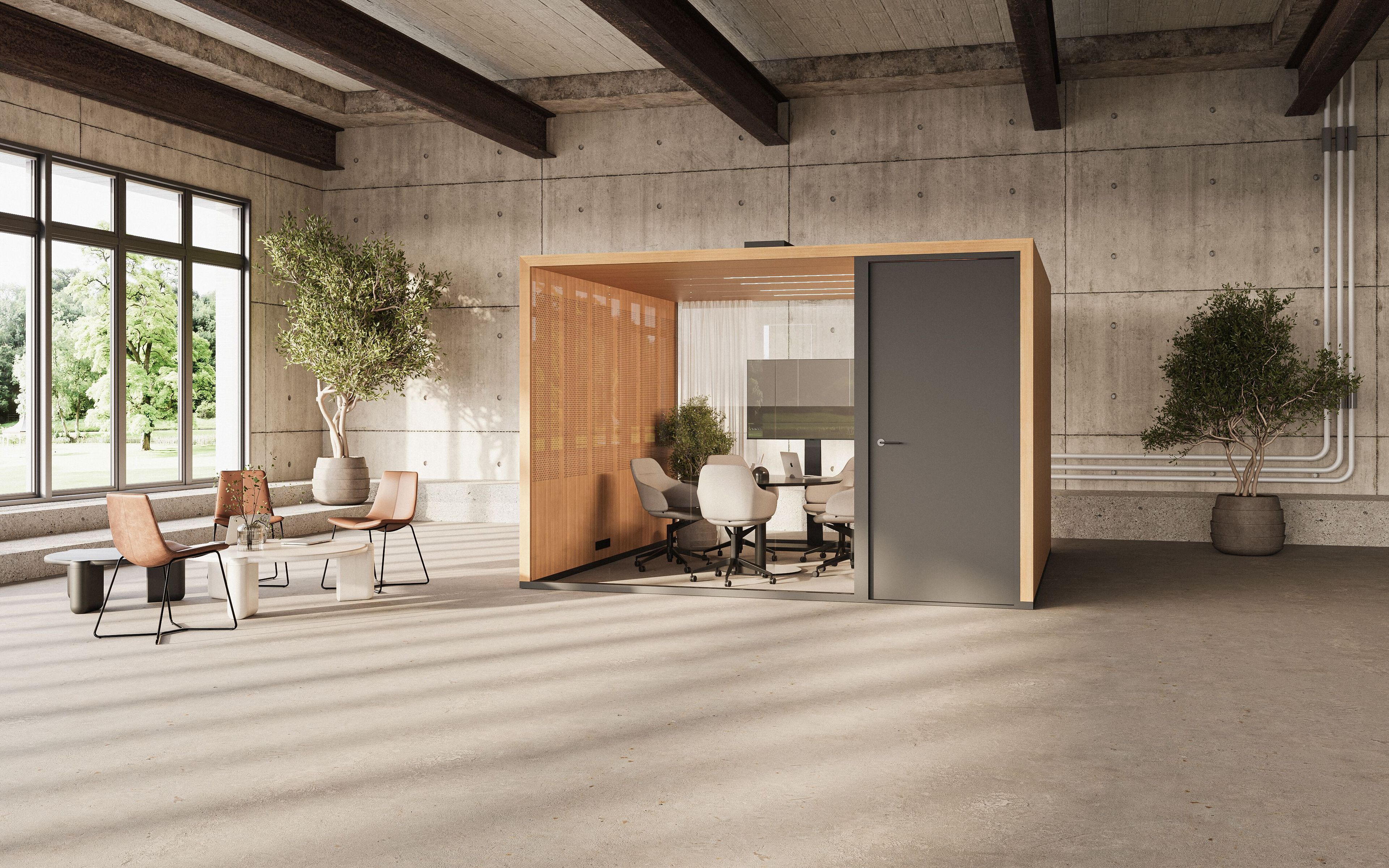 Мультимедийная многосторонняя акустическая офисная кабина Taiga Concept Lohko Flex ARCH-00151873 - Вид №6