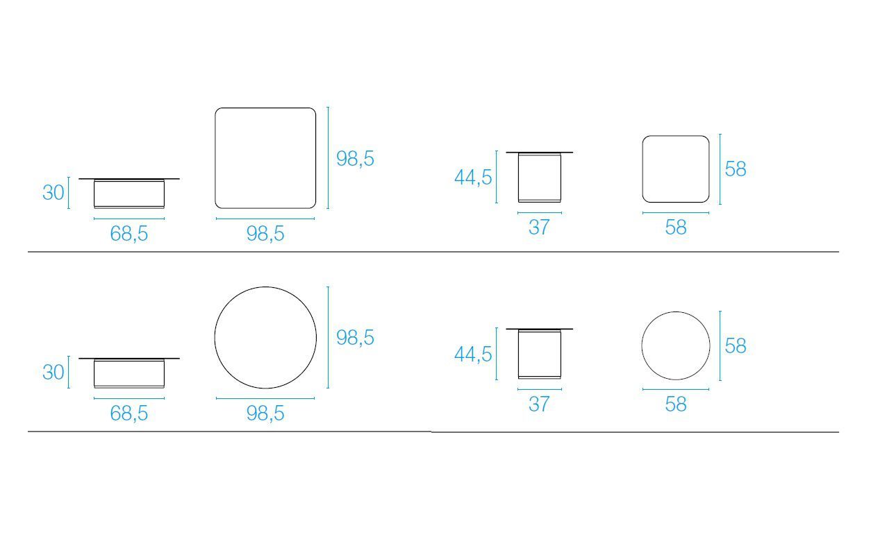 Круглый стол из нержавеющей стали emu Cabla ARCH-00088210 - Вид №9