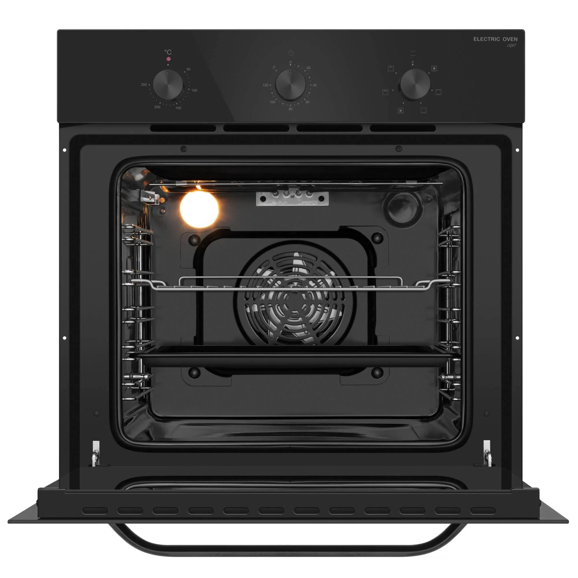 9168830 Электрический духовой шкаф Meferi MEO606BK LIGHT черный STDN-0076211 - Вид №2