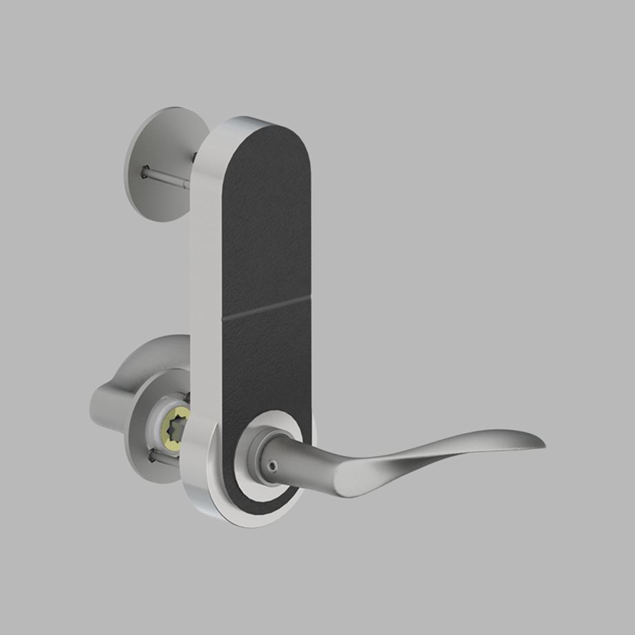 12404074921 Нажимная ручка AJ97, малая для электронного замка SimonsVoss, SKAd line Arne Jacobsen 