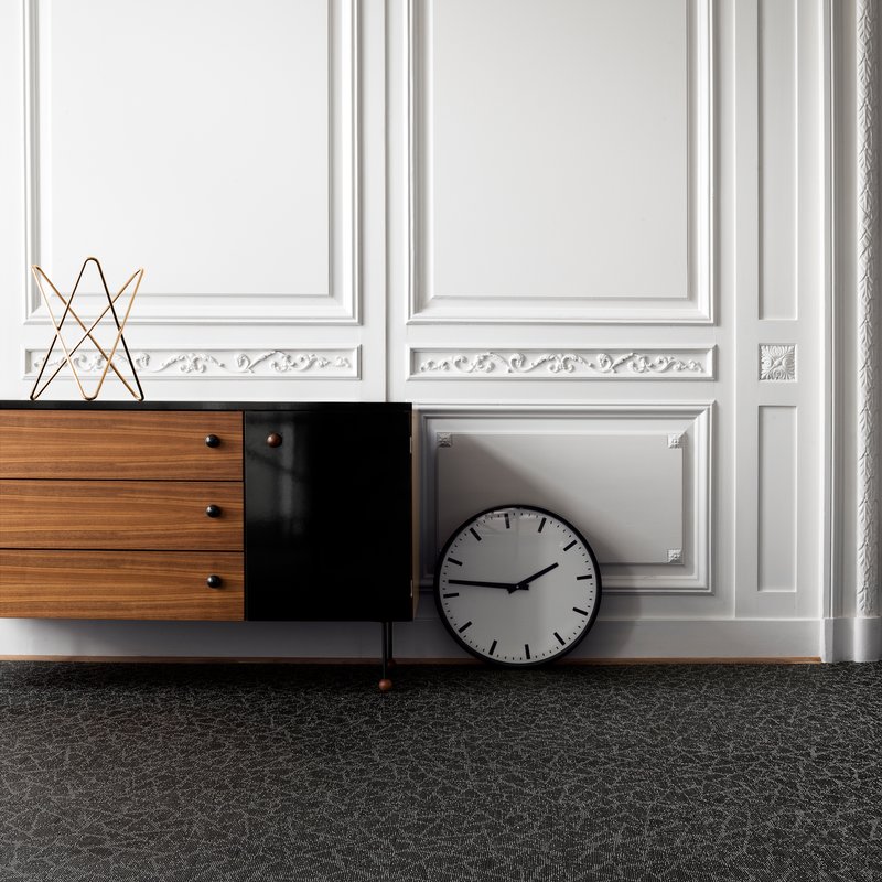 Bolon Graphic  Напольное покрытие виниловый пол Texture Black  - Вид №3