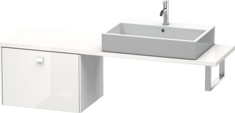 BR512300909 Brioso Шкафчик для компактной консоли Светло-голубой матовый декор Duravit - Вид №2