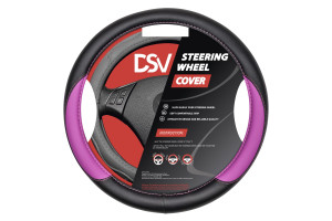 16499107 Чехол на руль Black+Roseo искусственная кожа R99204A DSV