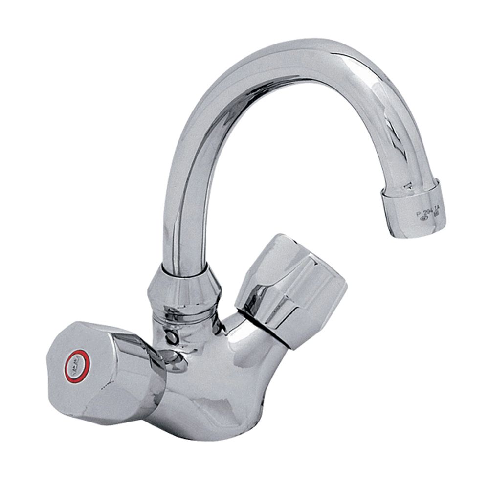 102108555st  Смеситель для раковины Pınar Swan Pipe - экономия воды Eca  - Вид №1