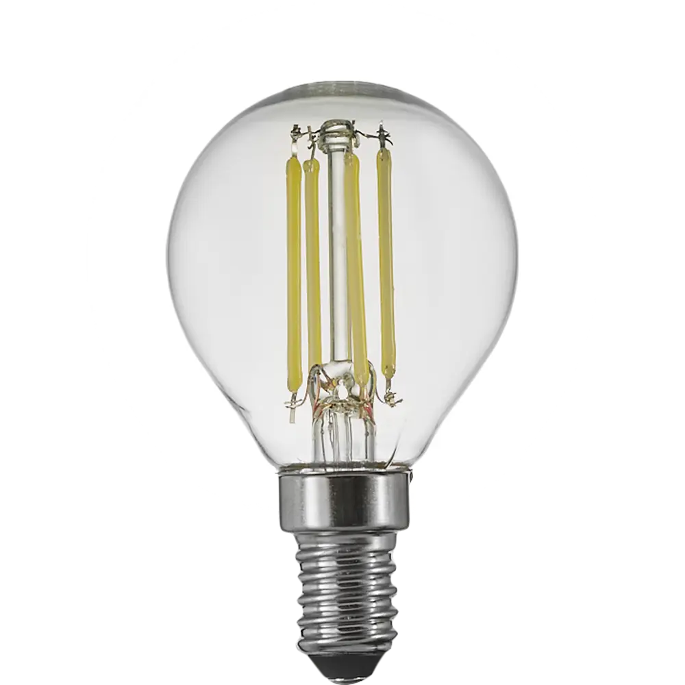 Лампа светодиодная Osram P E14 220/240 В 4 Вт шар 470 лм нейтральный белый свет 85306979 STLM-2150830  - Вид №1