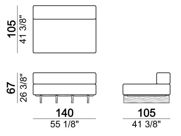 Тканевый модульный садовый диван Arketipo SANTOS ARCH-00052540 - Вид №18
