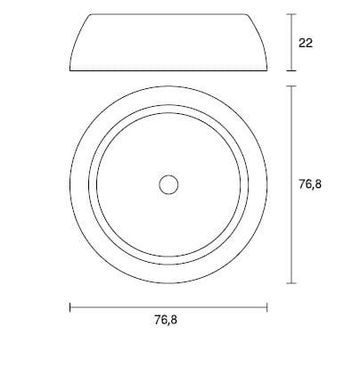 Круглый полиэтиленовый плантатор SIT Sun ARCH-00057626 - Вид №5