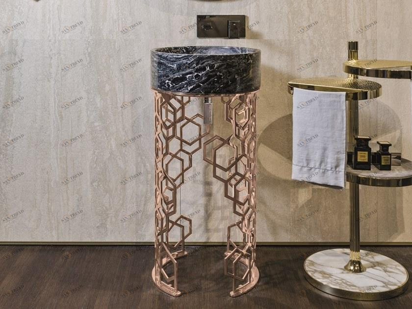 Y 400 Напольная раковина стоящая овальная Longhi Loveluxe 2018 – illusion collection