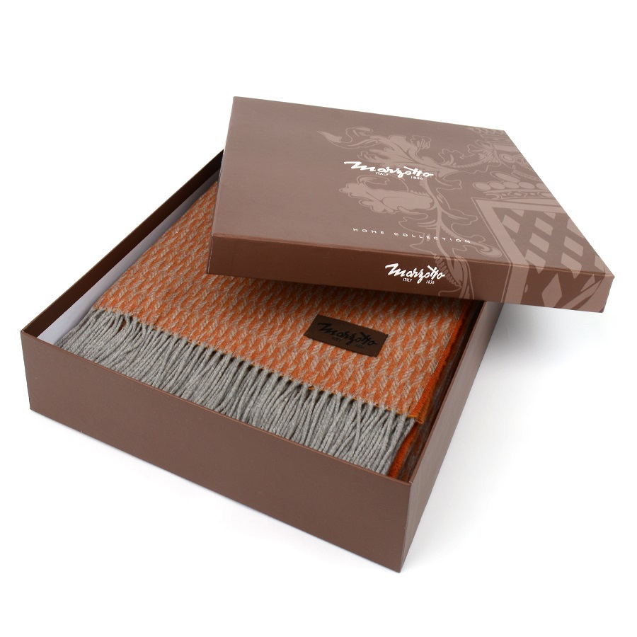 Плед Grifone, 130х200 см, оранжевый MARZOTTO GRIFONE0002 - Вид №3