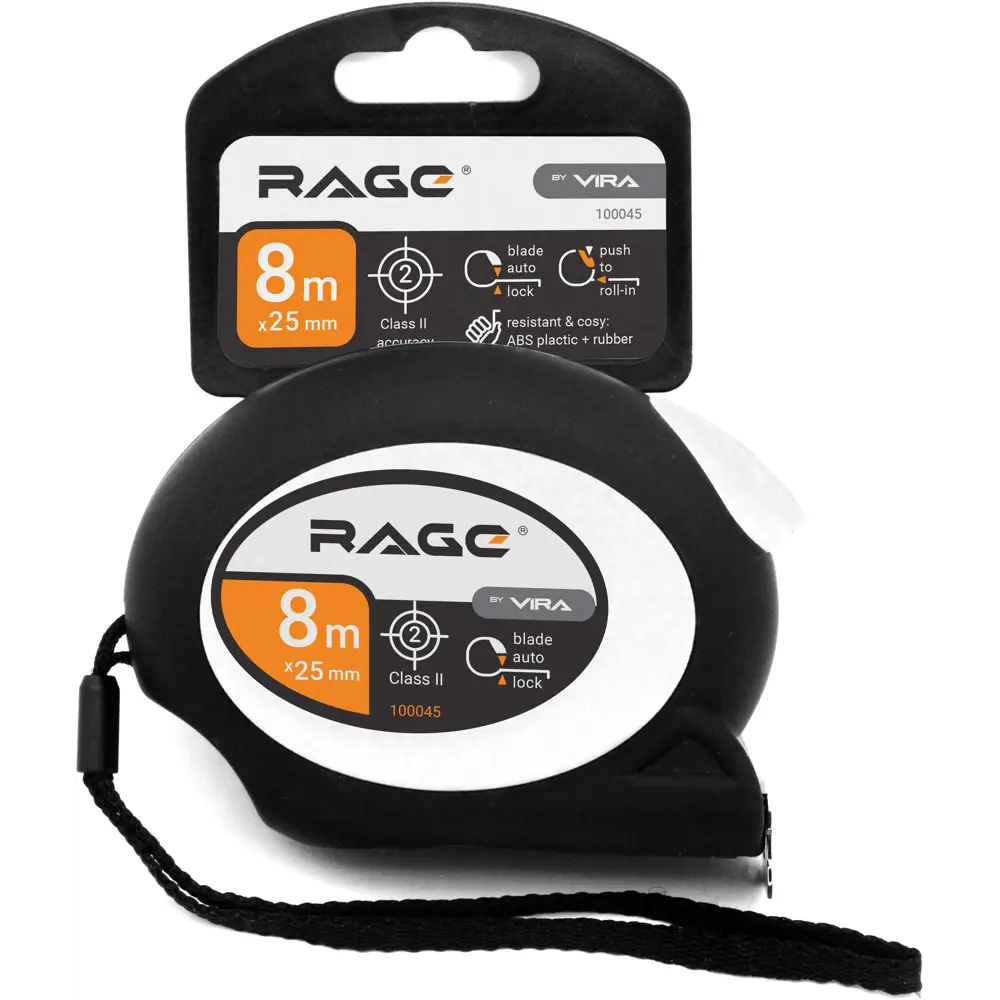 Рулетка RAGE с автоблокировкой 8 метров для точных измерений 85105036 STLM-1574997 - Вид №4