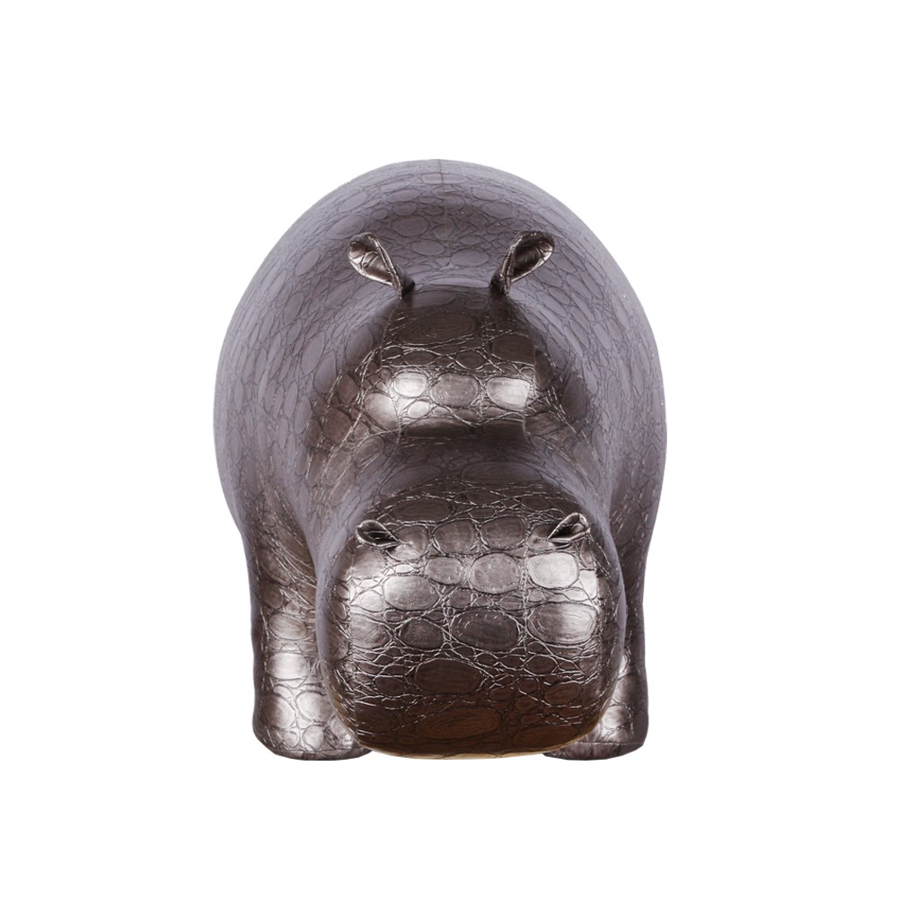 74129 Банкетка Пуф Бегемот малый Серебро BOGACHO 4627145749623 - Вид №1