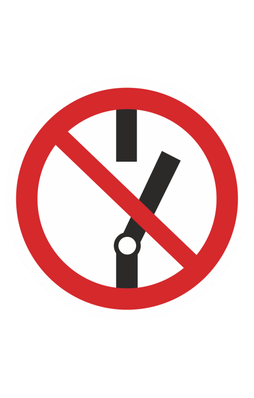 68318 Знак "Не включать!"  Запрещающие знаки размер 100 х 100 мм Спецодежда 