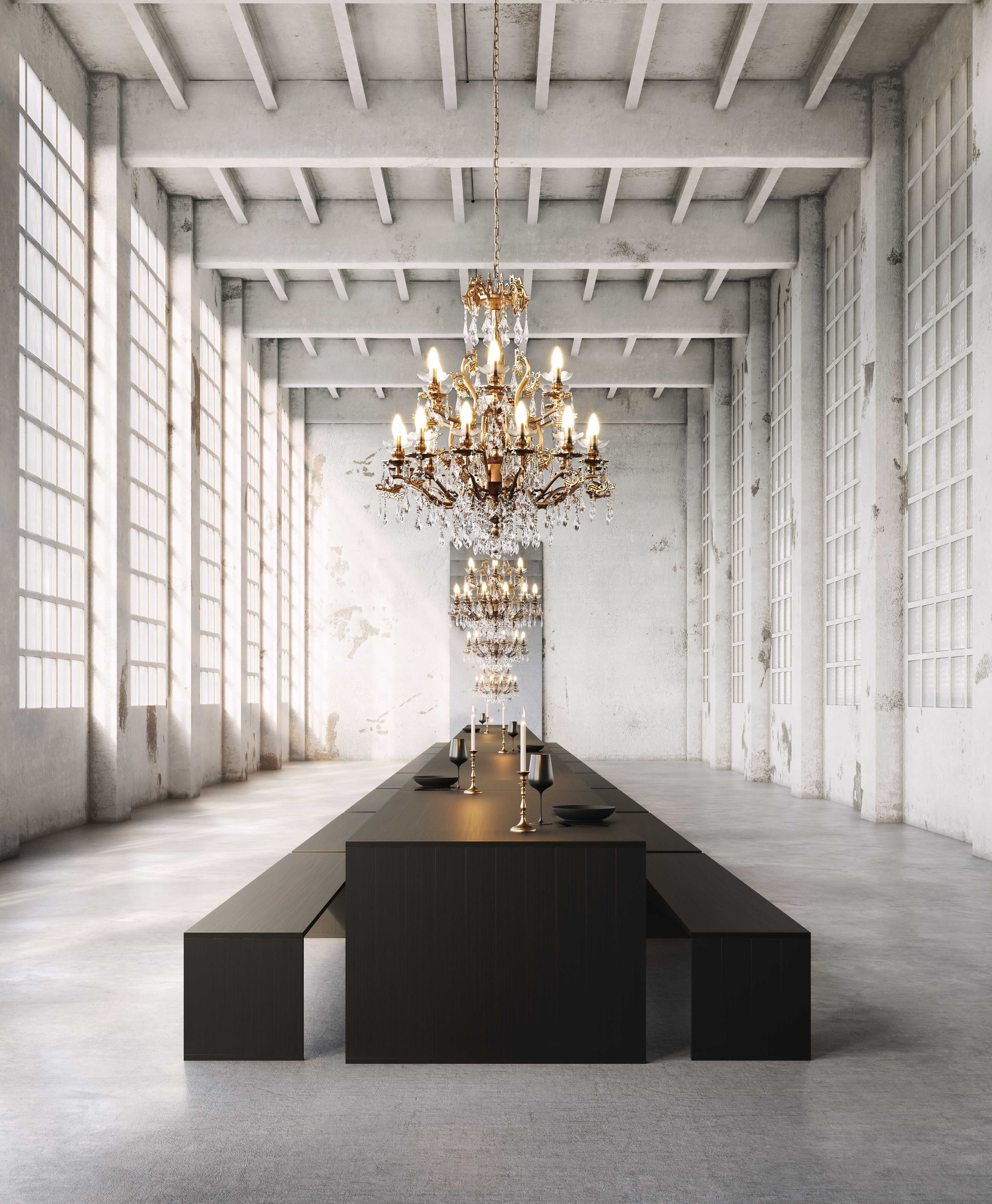 Садовая скамейка из анодированного алюминия GANDIABLASCO GBModular ARCH-00112712 - Вид №12