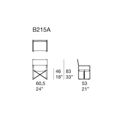 Ткань складной стул сада Paola Lenti CAPRI ARCH-00052987 - Вид №2