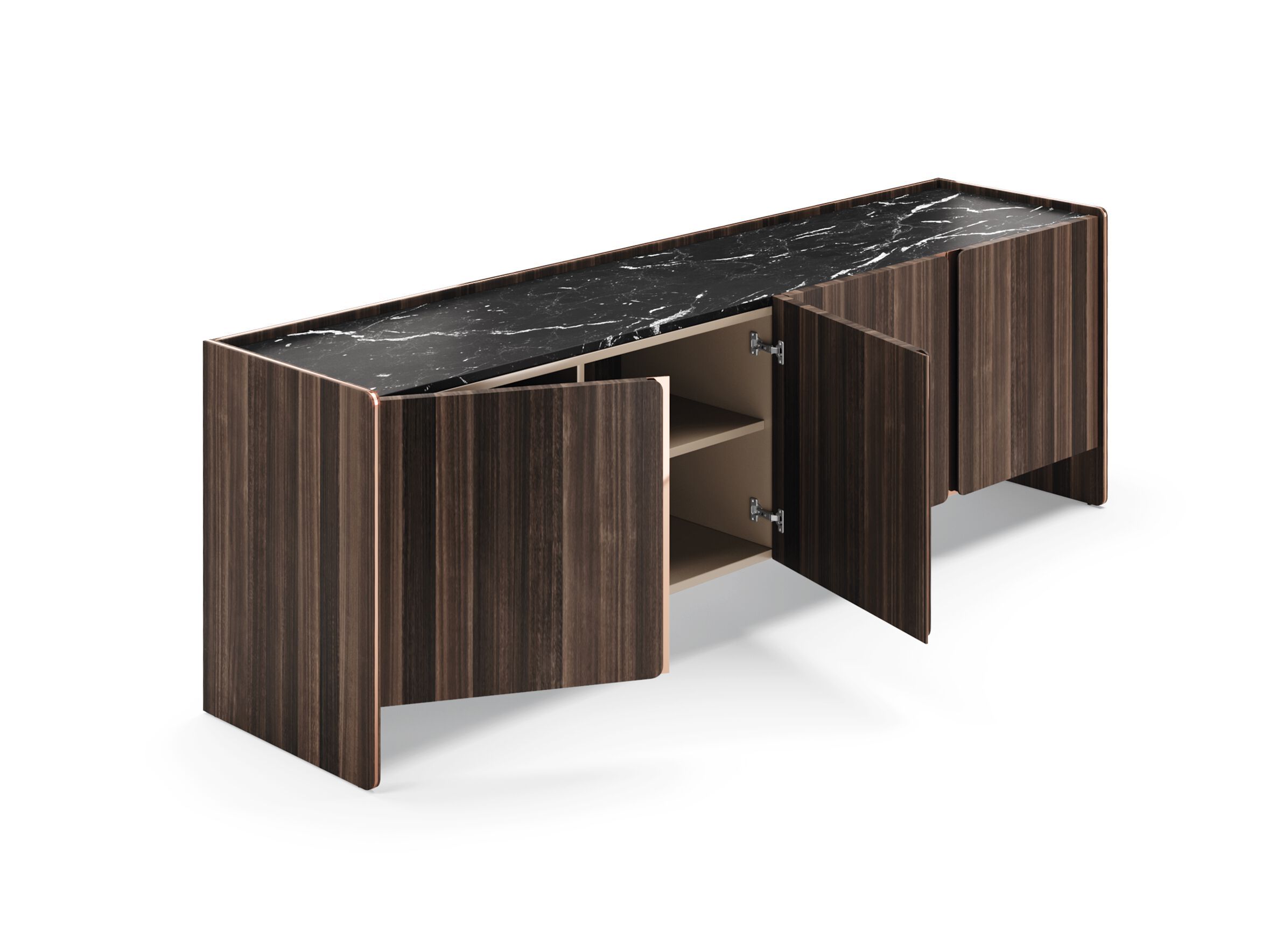 Деревянный шкаф с распашными дверями PRADDY Natur ARCH-00122124 - Вид №1