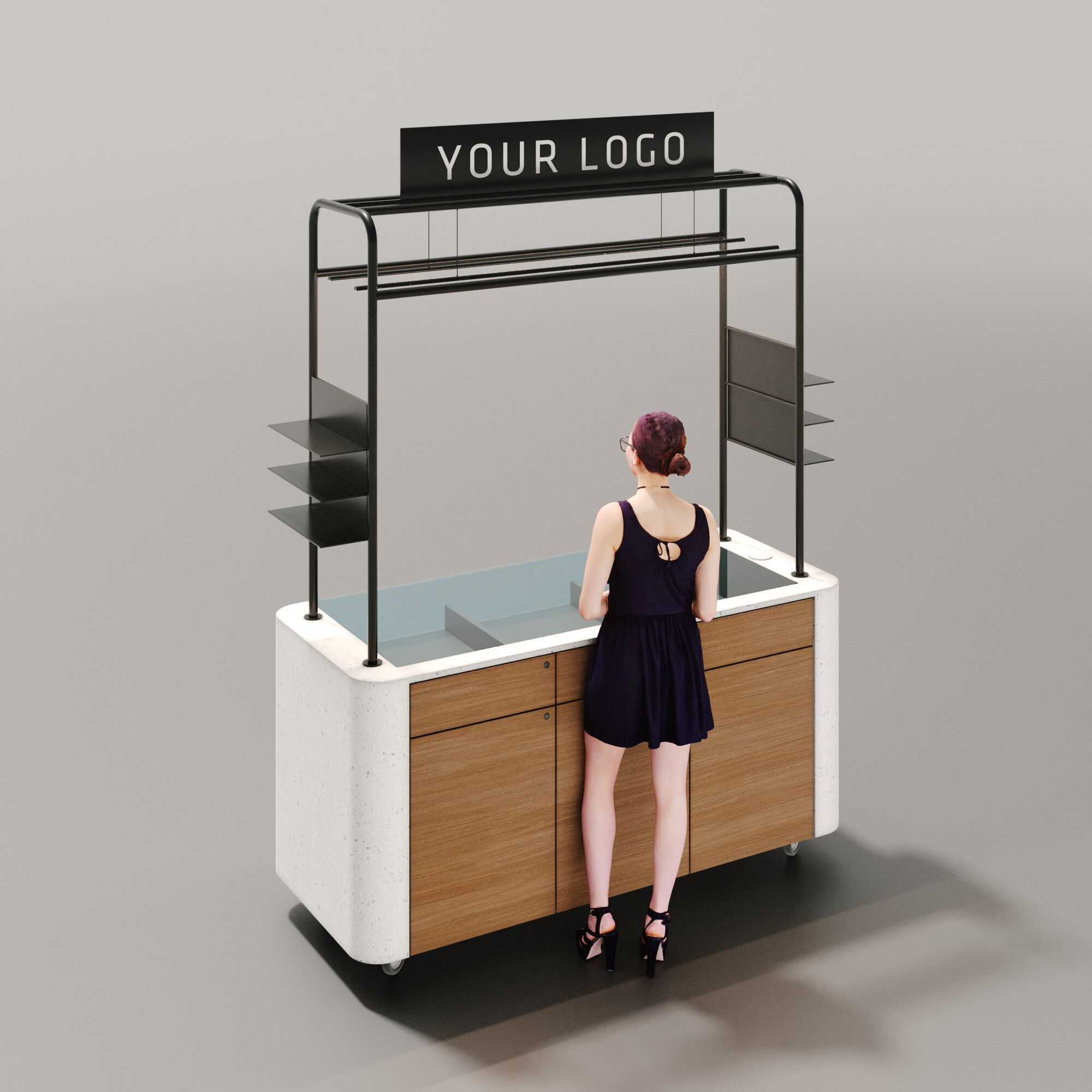 Мобильные киоски для торговых центров AMOSDESIGN SIMPLE ARCH-00146740 - Вид №7