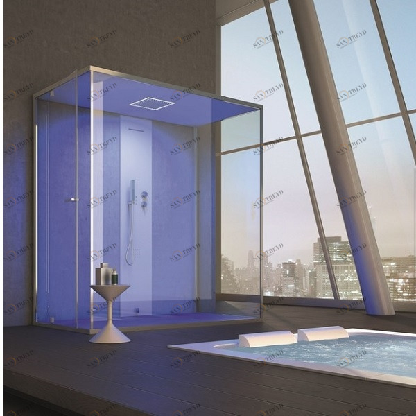 Ограждение для душа и турецкой бани Gemini 6 110х110 см 1GNT9S0 Gruppo Geromin