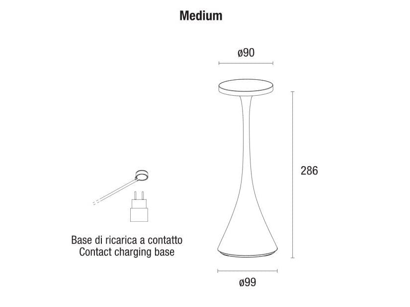 USB зарядка алюминиевая светодиодная настольная лампа PAN Portable ARCH-00015228 - Вид №2