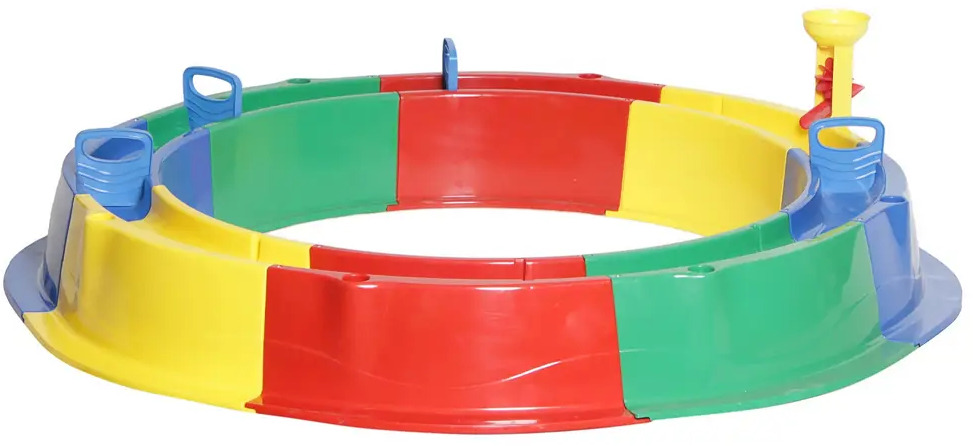 ТУБА-ДУБА Детская круглая песочница с поручнями для игр на улице и дома 15656555