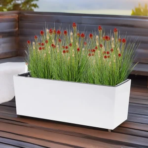 91832915 Балконный ящик Balcony Planta vita 19 см 50 см 9 л пластик цвет белый STLM-1414010