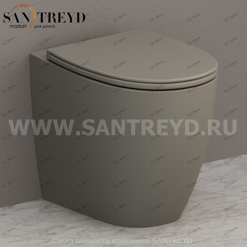 MD004CC Приставной унитаз напольный Белый Ceramica Globo 4ALL Италия