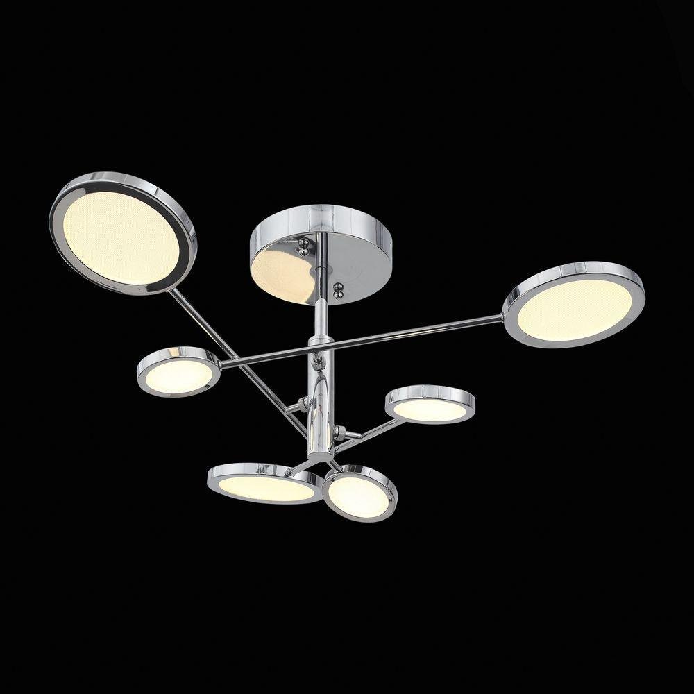 Потолочная светодиодная люстра ST Luce Gruppo2 SL932.102.06 ST LUCE ДИЗАЙНЕРСКИЕ, GRUPPO2 137041 Хром  - Вид №1