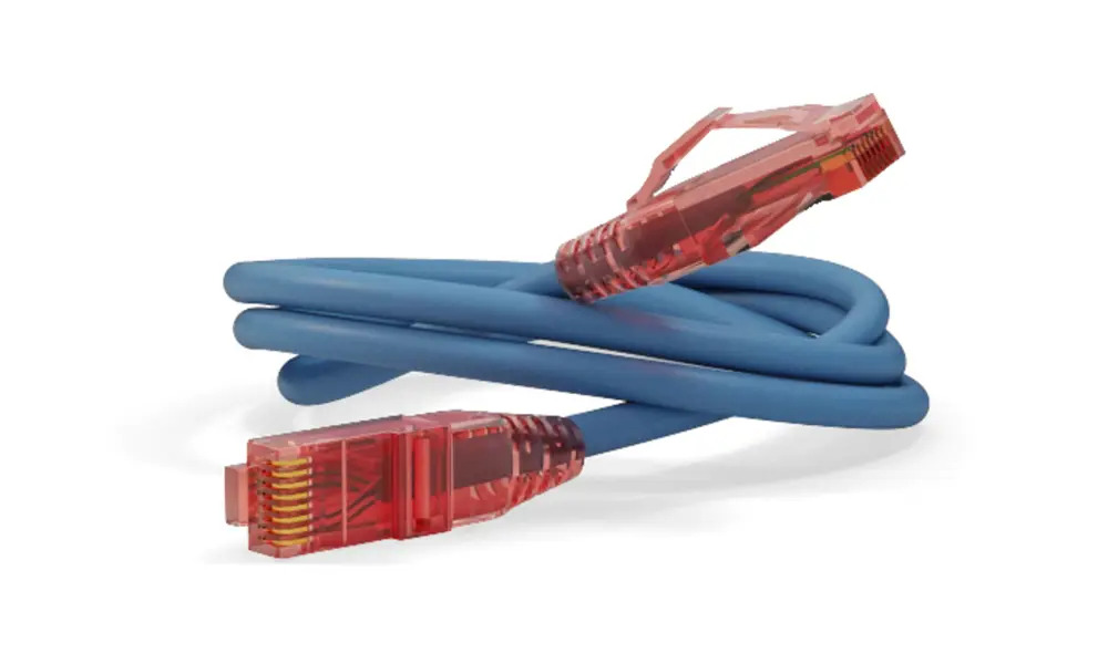 90867171 Патч-корд Hyperline Ethernet Lan категория 5е U/UTP LSZH 3 м цвет синий STLM-1115592