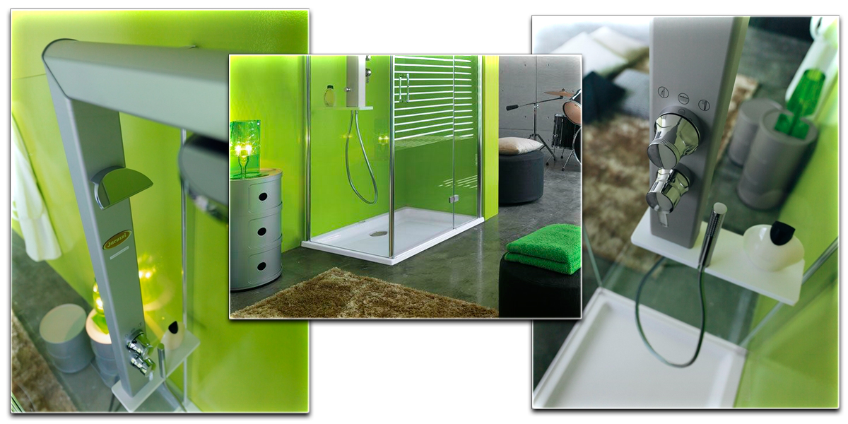 Душевое ограждение с колонной Start 120х80 9447-11790 Dx Jacuzzi 944711790DX - Вид №1